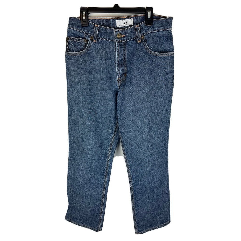 AX Armani Exchange J40 Womens Size 8 Short Regular Bootleg Jeans Made In The USA
